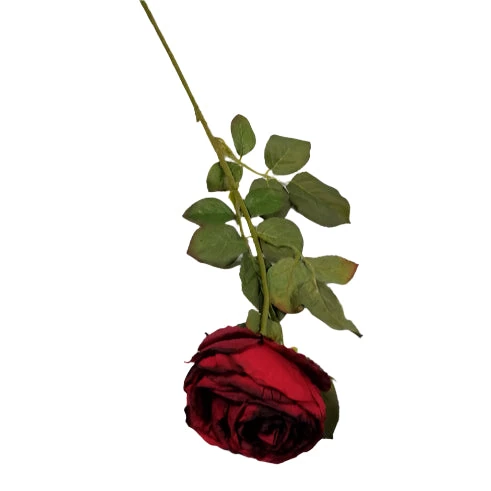 Artificial Rose on stem 75cm - Red